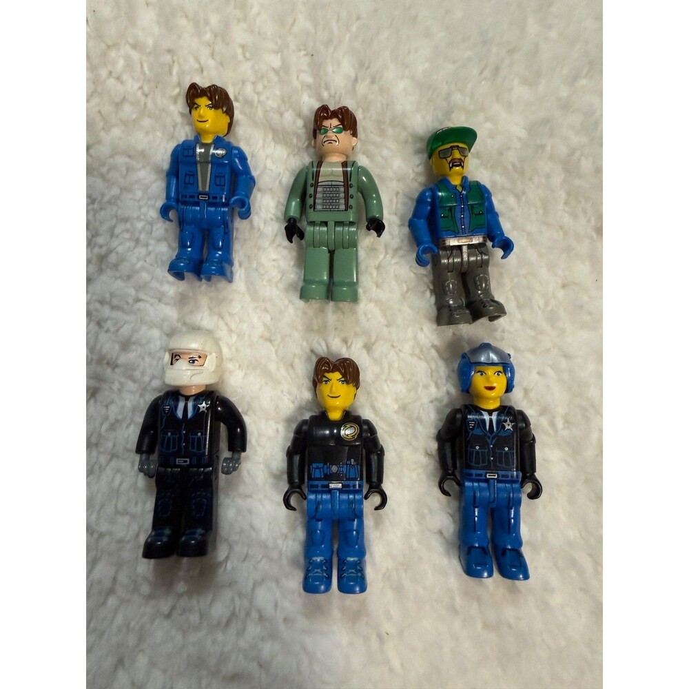 Retired Vintage Lego Minifigures Jack Stone Lot Of 6: Police, Jack Stone, female